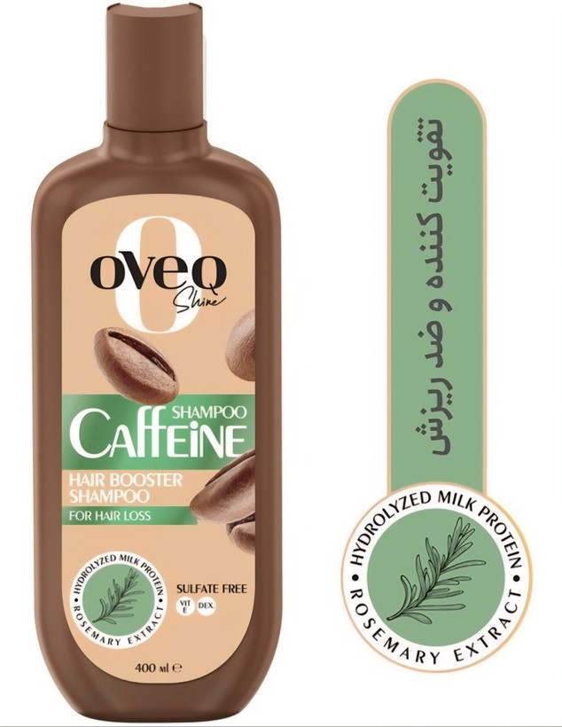 شامپو سر اوک شاین کافئین ضد ریزش وتقویت کننده حجم 400 میل